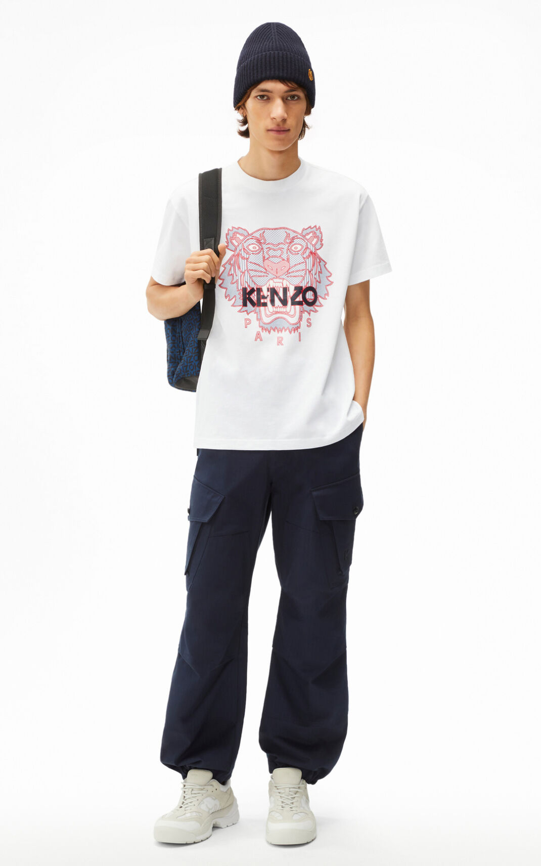 Kenzo Tiger T-shirt Heren Wit | 90817LPXA